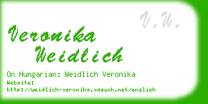 veronika weidlich business card